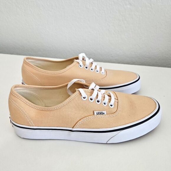 NWT Vans | Color Theory Honey Peach Authentic Low Top Lace Up Shoes Womens 9.5 - Picture 3 of 9